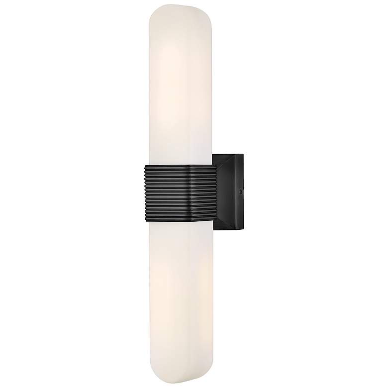 Image 1 Hinkley Cotes 21"H Painted Black Oxide 2-Light Wall Sconce
