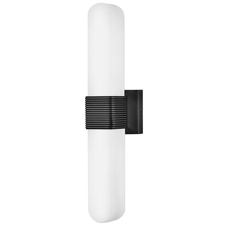 Image 2 Hinkley Cotes 21"H Painted Black Oxide 2-Light Wall Sconce more views