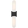 6_Hinkley Cotes 21"H Painted Black Oxide 2-Light Wall Sconce more views