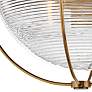 Hinkley Crew 16" Wide Heritage Brass and Glass Dome Ceiling Light
