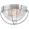 Hinkley Crew 16" Wide Polished Nickel Ceiling Light