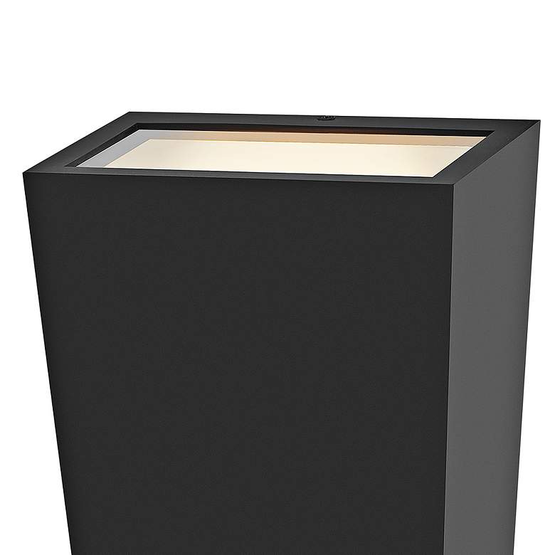 Image 3 Hinkley Cruz 16 1/2" High Black Finish Modern Outdoor Wall Light more views