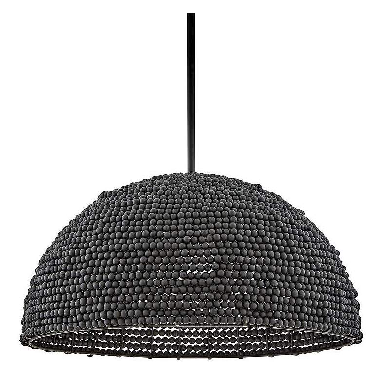 Image 2 Hinkley Dalia 20" Wide Black Dome Pendant Light more views
