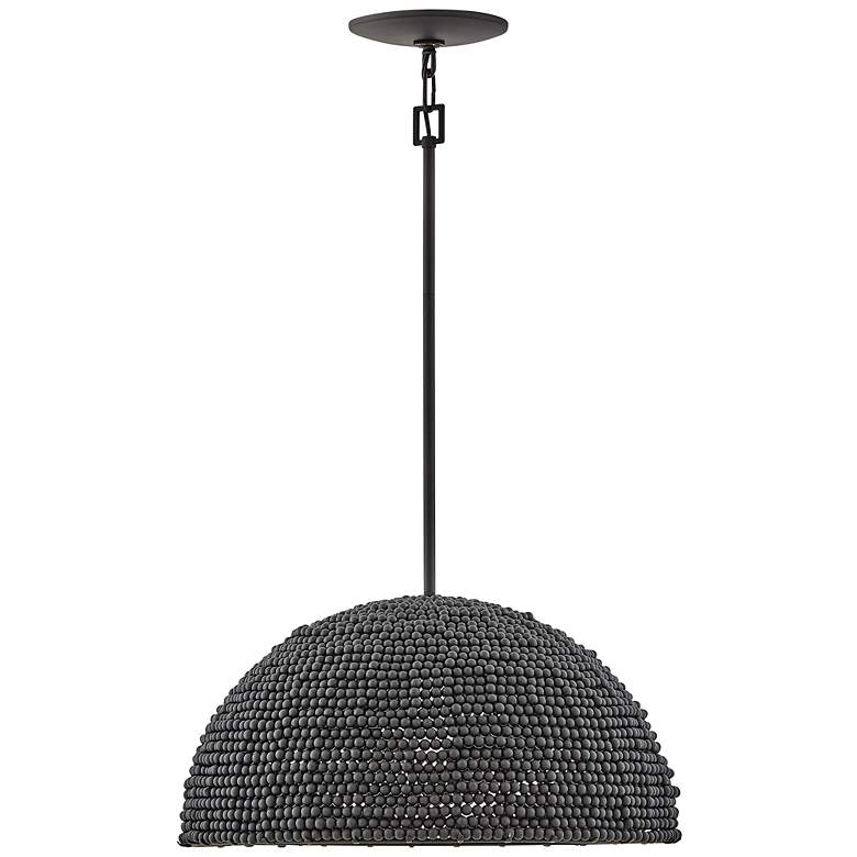 Image 6 Hinkley Dalia 20" Wide Black Dome Pendant Light more views