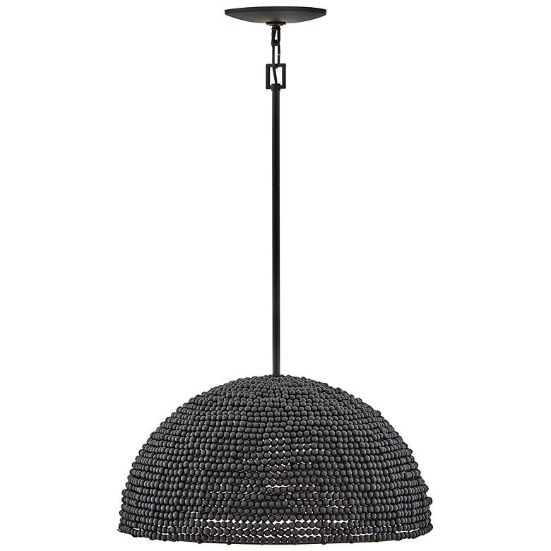 Image 7 Hinkley Dalia 20" Wide Black Dome Pendant Light more views