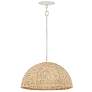 1_Hinkley Dalia 20" Wide Textured Plaster Pendant Light