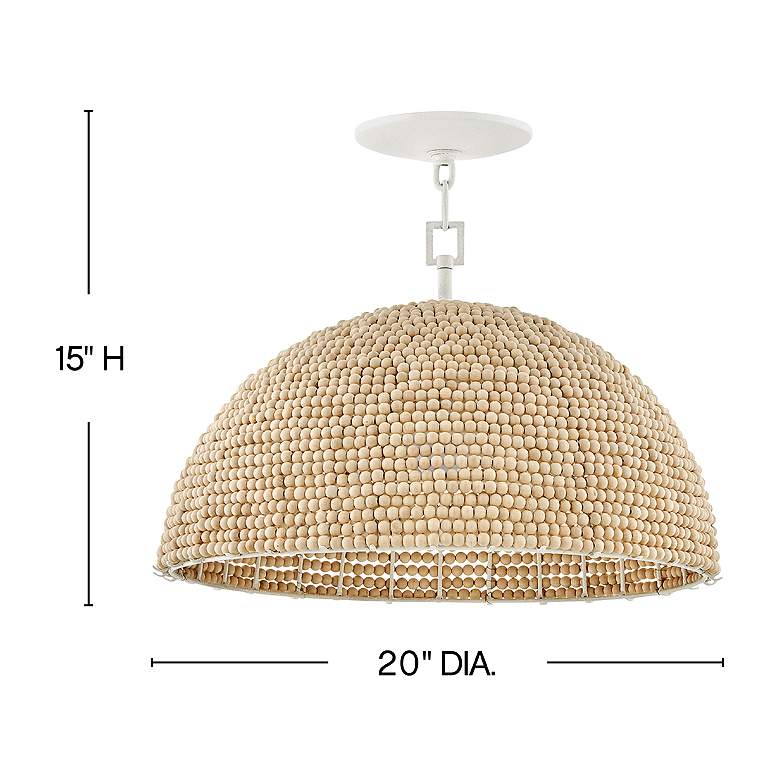 Image 3 Hinkley Dalia 20" Wide Textured Plaster Pendant Light more views