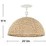 3_Hinkley Dalia 20" Wide Textured Plaster Pendant Light more views