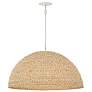 1_Hinkley Dalia 35" Wide Textured Plaster Dome Chandelier