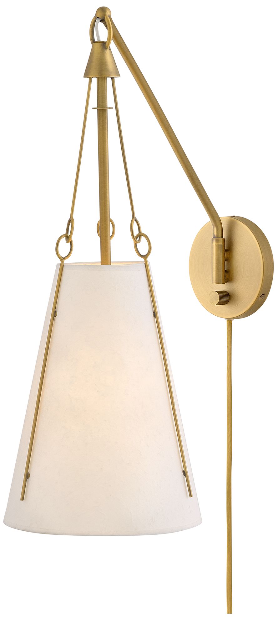 Hinkley Danvers Large Sconce 9" Lacquered Dark Brass