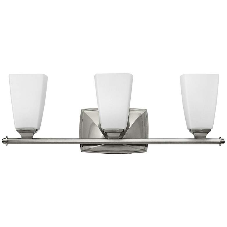 Image 1 Hinkley Darby 23" Wide Brushed Nickel 3-Light Bath Light