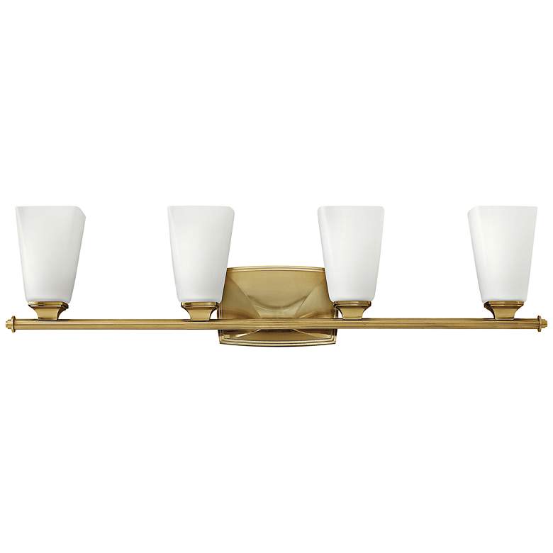 Image 1 Hinkley Darby 32" Wide Brushed Caramel 4-Light Bath Light