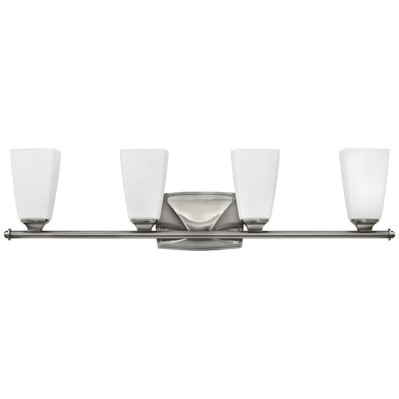 Image 1 Hinkley Darby 32 inch Wide Brushed Nickel 4-Light Bath Light