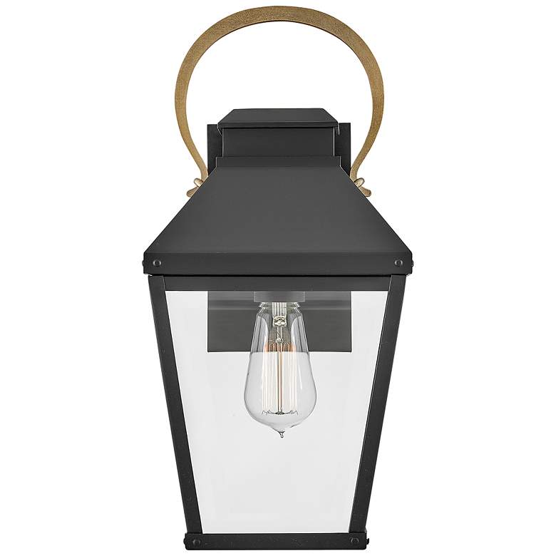 Image 5 Hinkley Dawson 17" High Black Outdoor Lantern Wall Light more views