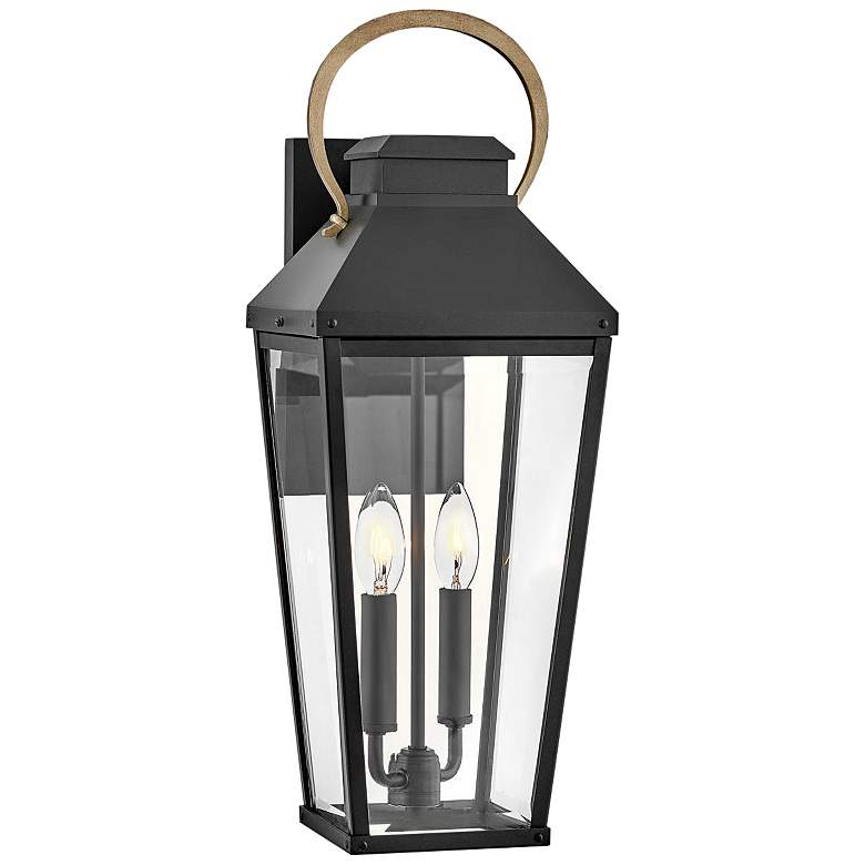Image 1 Hinkley Dawson 22 inch Bronze and Black Traditional Outdoor Wall Lantern
