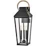 2_Hinkley Dawson 26" High Black 3-Light Outdoor Wall Light more views