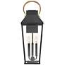 3_Hinkley Dawson 26" High Black 3-Light Outdoor Wall Light more views
