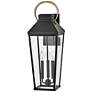 4_Hinkley Dawson 26" High Black 3-Light Outdoor Wall Light more views