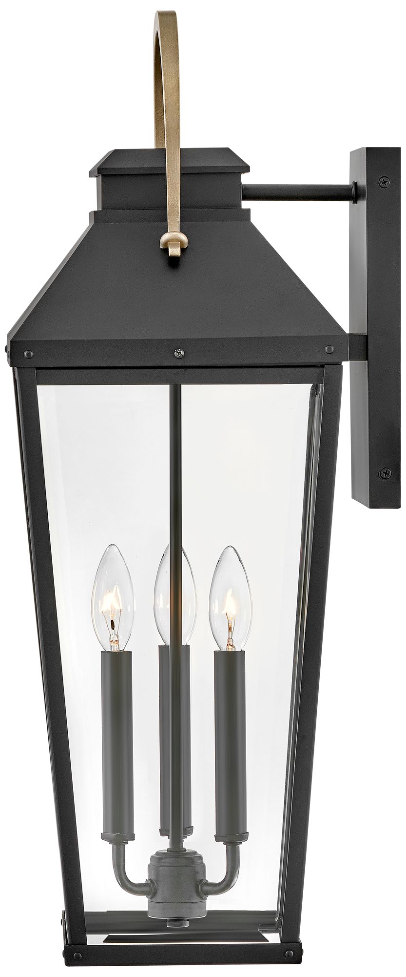 Hinkley Dawson 26" High Black 3-Light Outdoor Wall Light