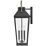 5_Hinkley Dawson 26" High Black 3-Light Outdoor Wall Light more views