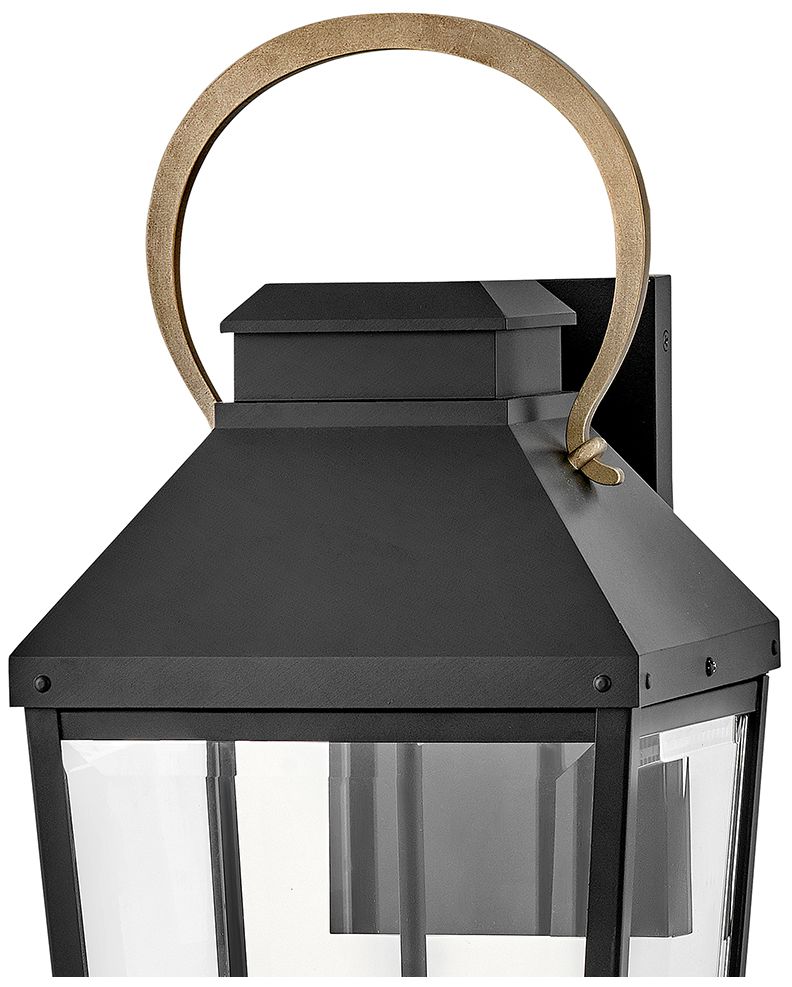 Hinkley Dawson 26" High Black 3-Light Outdoor Wall Light