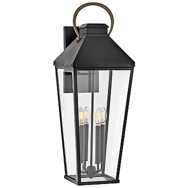 Hinkley Dawson 31" High Black 4-Light Outdoor Wall Light
