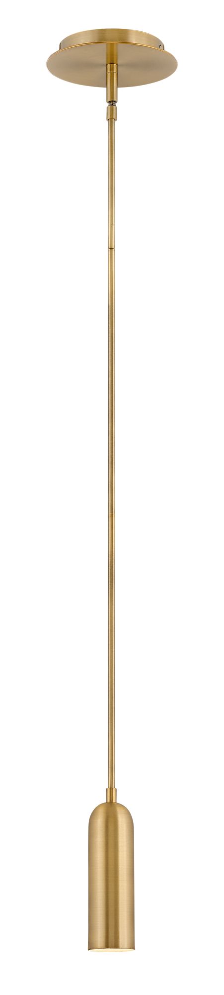 Image 2 Hinkley Dax 6" Wide Heritage Brass LED Mini Pendant more views