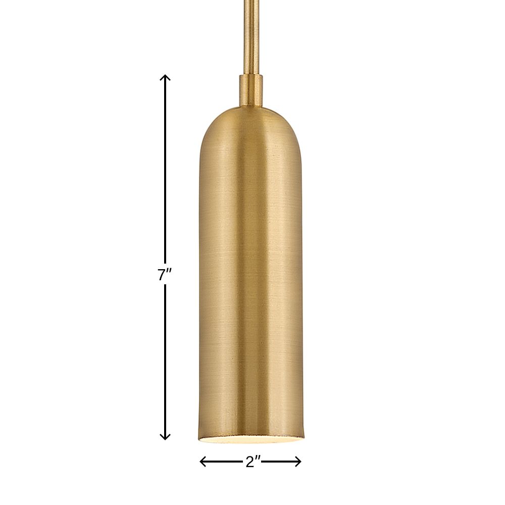 Image 3 Hinkley Dax 6" Wide Heritage Brass LED Mini Pendant more views