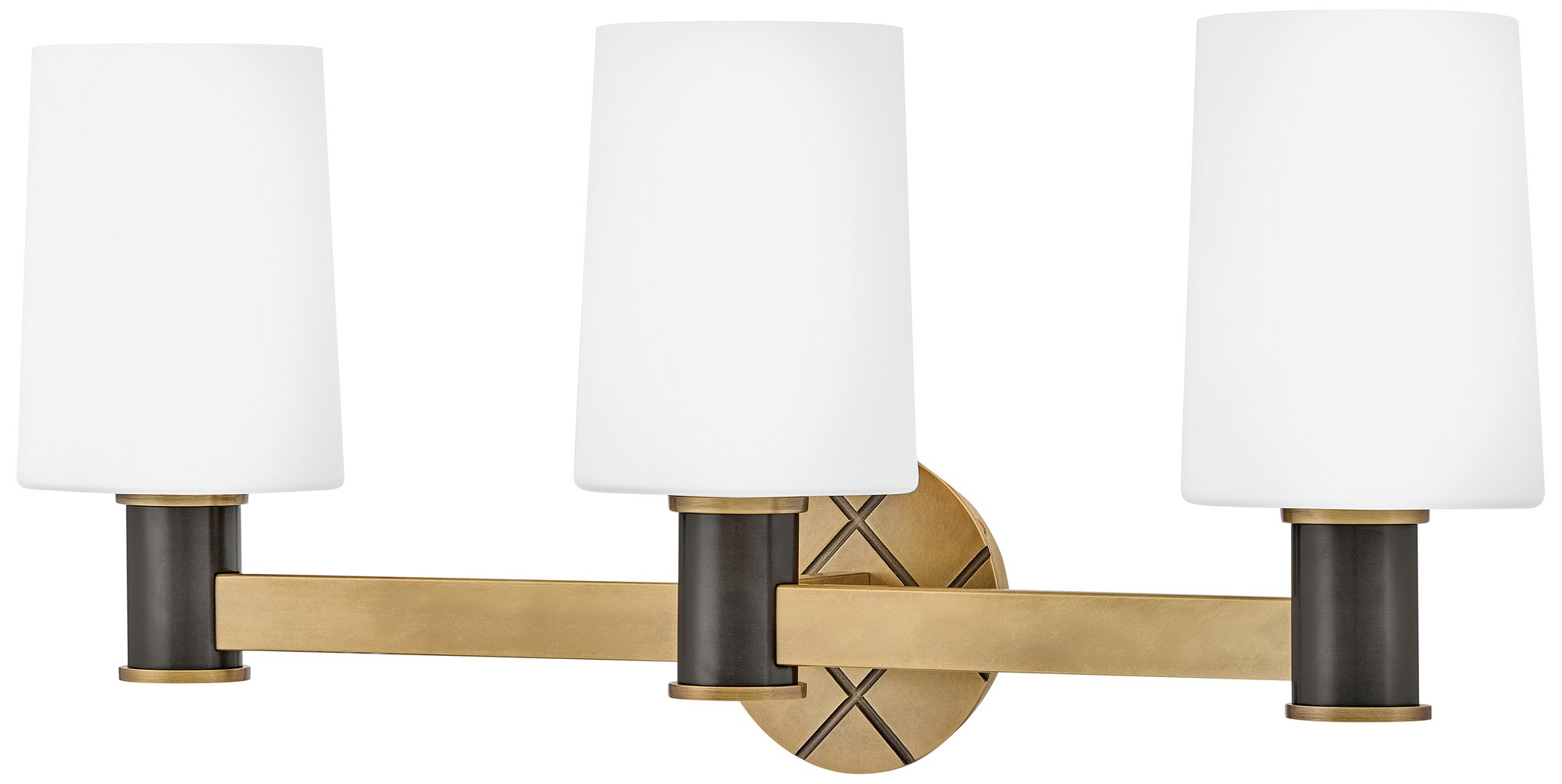 Image 4 Hinkley Declan 25" Wide Brass and Black 3-Light Bath Light more views