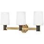 4_Hinkley Declan 25" Wide Brass and Black 3-Light Bath Light more views