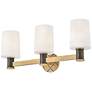 5_Hinkley Declan 25" Wide Brass and Black 3-Light Bath Light more views