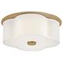 1_Hinkley Delaney 14" Wide Heritage Brass Ceiling Light