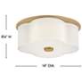 3_Hinkley Delaney 14" Wide Heritage Brass Ceiling Light more views
