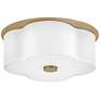 4_Hinkley Delaney 14" Wide Heritage Brass Ceiling Light more views