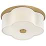 6_Hinkley Delaney 14" Wide Heritage Brass Ceiling Light more views
