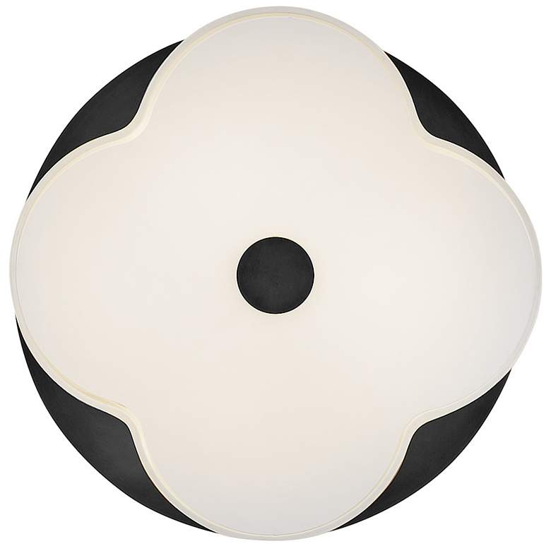Image 7 Hinkley Delaney 20"W Black and Off-White Linen Ceiling Light more views