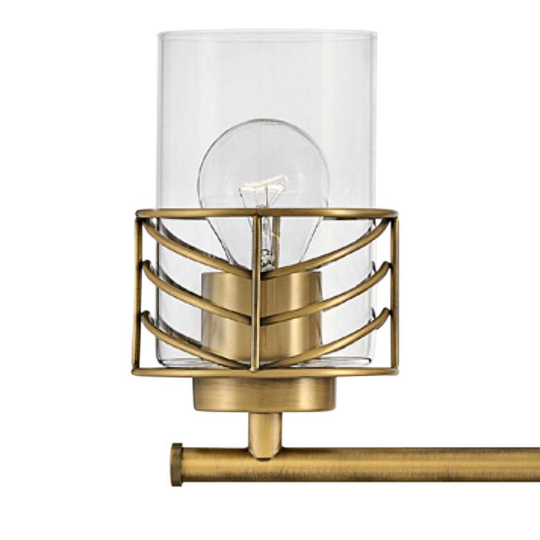 Image 3 Hinkley Della 24" Wide Lacquered Brass 3-Light Bath Light more views