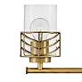 Hinkley Della 24" Wide Lacquered Brass 3-Light Bath Light