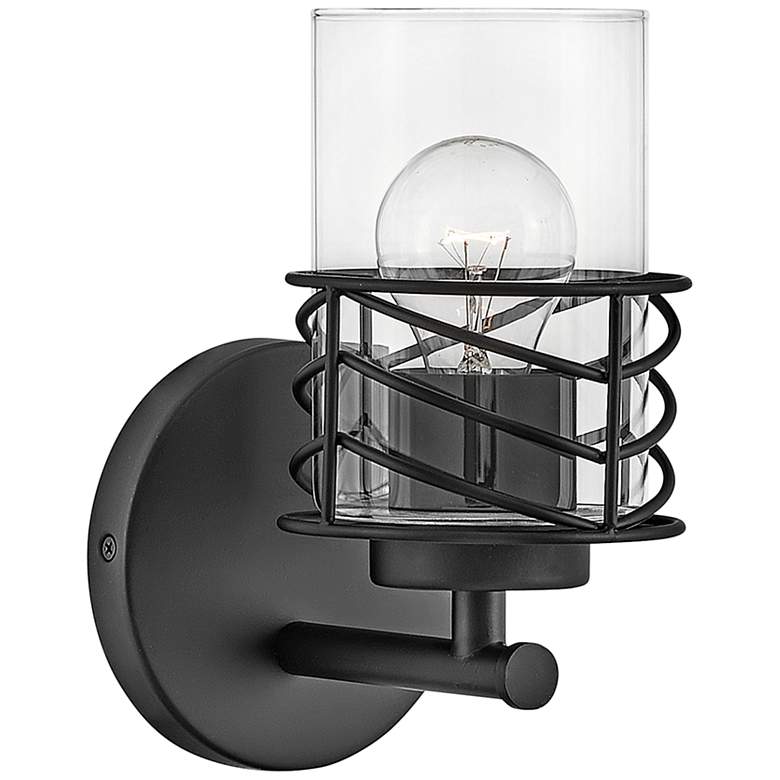 Image 2 Hinkley Della 9 1/2 inch High Black Wall Sconce