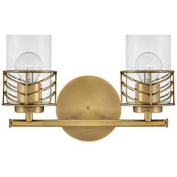 Hinkley Della 9 1/2&quot;H Lacquered Brass 2-Light Wall Sconce