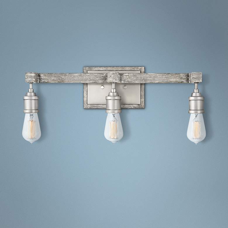 Image 1 Hinkley Denton 22" Wide Pewter 3-Light Bath Light