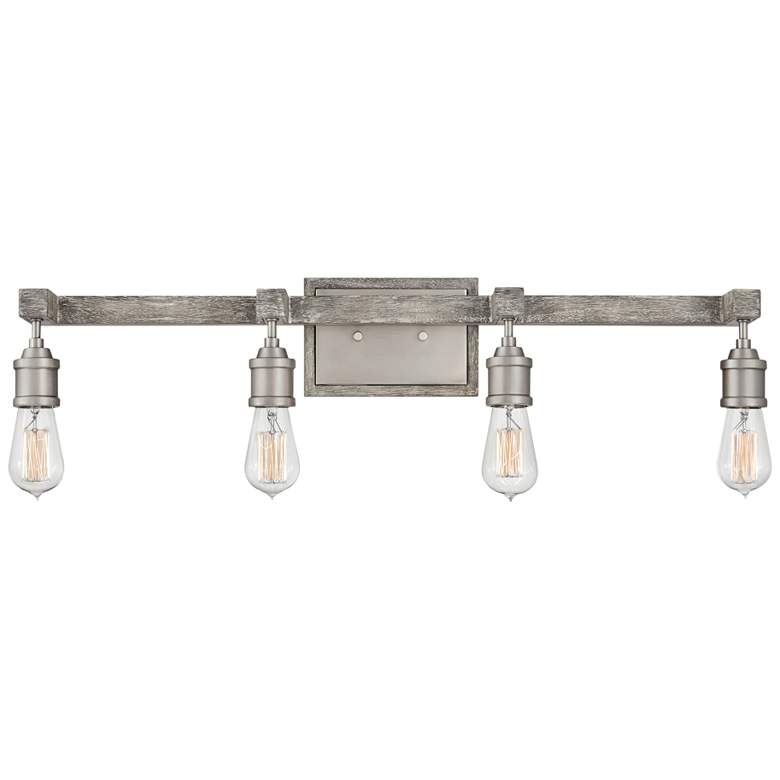 Image 1 Hinkley Denton 31 3/4" Wide Pewter 4-Light Bath Light