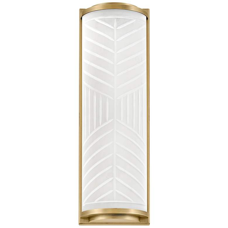 Image 5 Hinkley Devon 14 1/2" High Lacquered Brass LED Wall Sconce more views