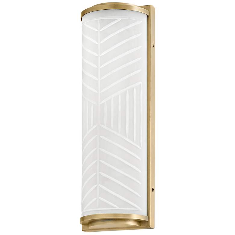 Image 7 Hinkley Devon 14 1/2" High Lacquered Brass LED Wall Sconce more views