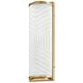 7_Hinkley Devon 14 1/2" High Lacquered Brass LED Wall Sconce more views