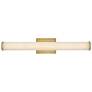 4_Hinkley Devon 25 3/4" Lacquered Brass White Glass LED Vanity Light more views