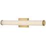 6_Hinkley Devon 25 3/4" Lacquered Brass White Glass LED Vanity Light more views