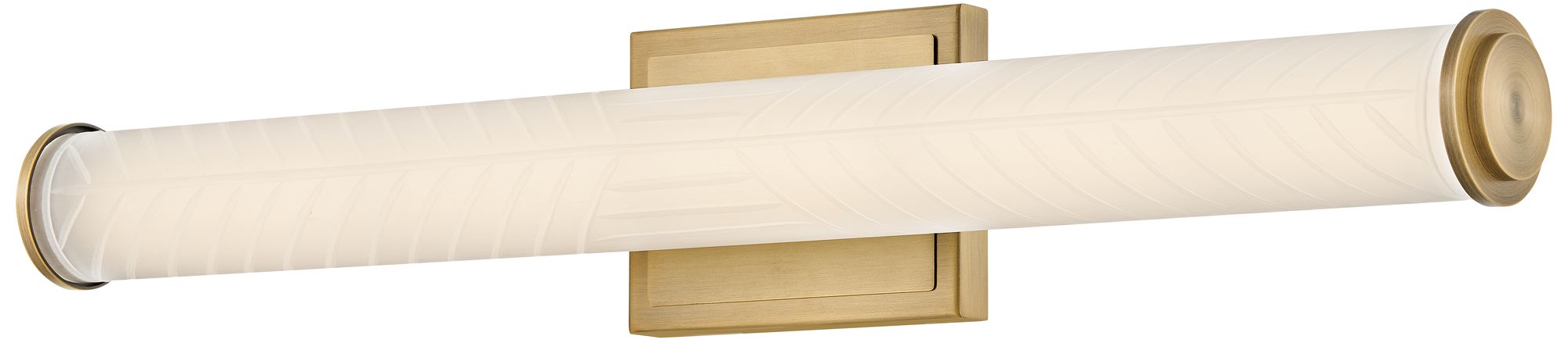 Hinkley Devon 25 3/4" Lacquered Brass White Glass LED Vanity Light