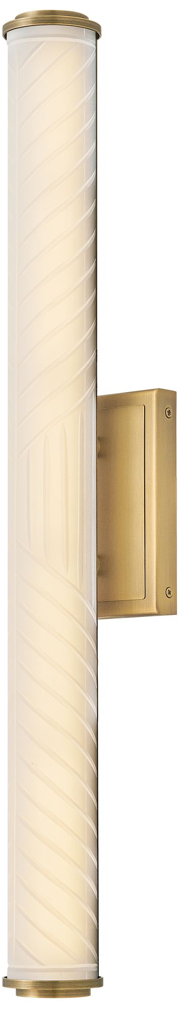 Hinkley Devon 25 3/4" Lacquered Brass White Glass LED Vanity Light