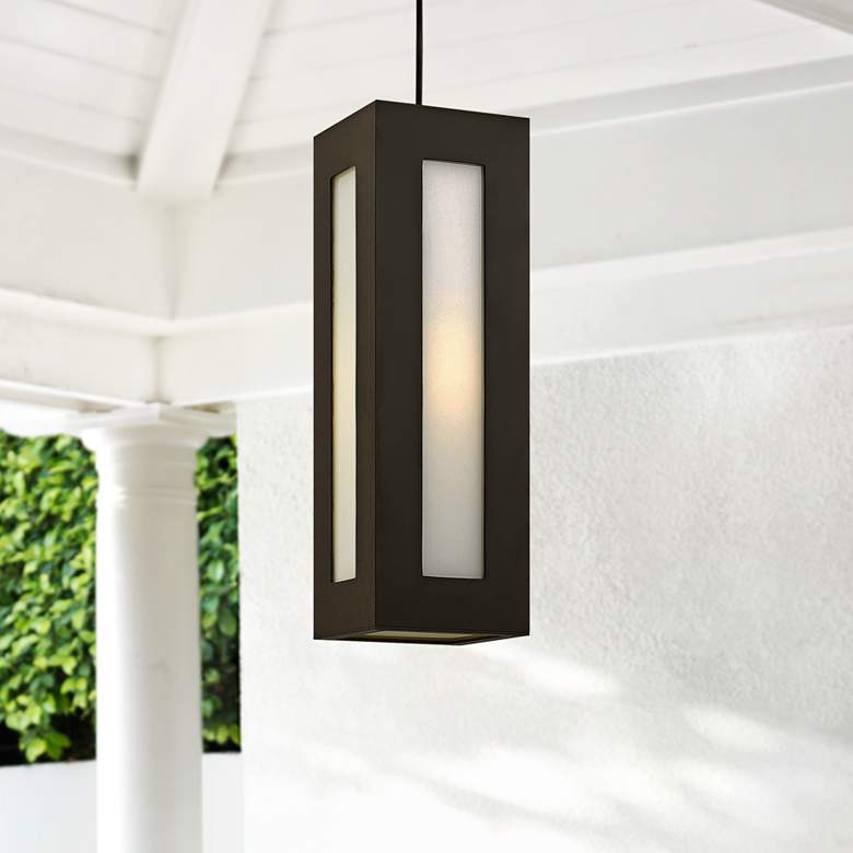 Image 1 Hinkley Dorian 18 1/4" High Bronze Outdoor Hanging Light